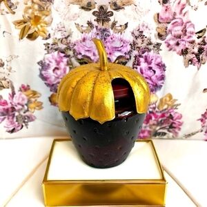 Vintage Bath Gel AVON Ruby Red Gold Strawberry Jelly Perfumed Bubble Bath Jar